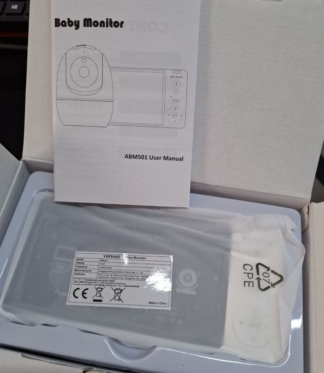 Monitor para bebés con HD y visión nocturna