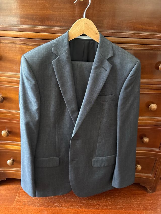Traje chaqueta azul marino T.52