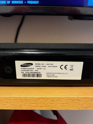 Barra de Sonido Samsung HW F350