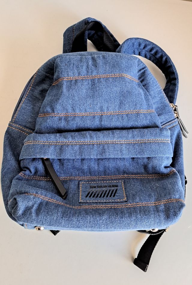 zaino denim jeans nuovo