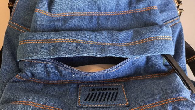 zaino denim jeans nuovo