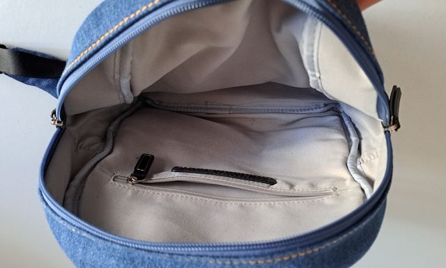 zaino denim jeans nuovo