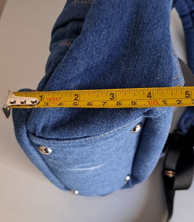 zaino denim jeans nuovo