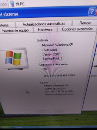 Ordenador antiguo 