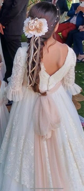 Vestido comunion con accesorio cabello