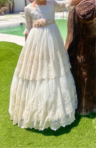 Vestido comunion con accesorio cabello