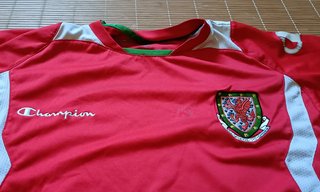 Camiseta futbol Gales retro