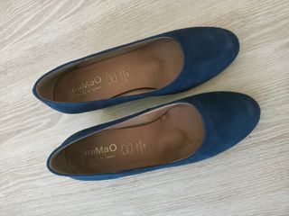 Zapatos azules tacón bajo MiMao 38
