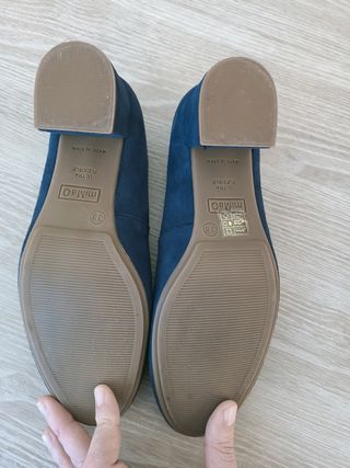 Zapatos azules tacón bajo MiMao 38