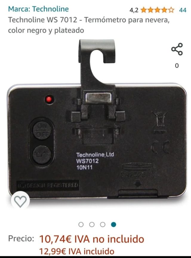 Termómetro digital para nevera