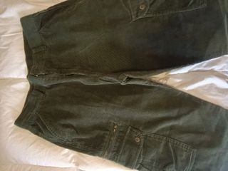 Pantalón Pana Verde niño/a bolsillos y cremalleras