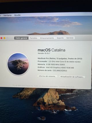 Macbook Pro retina 13 pulgadas
