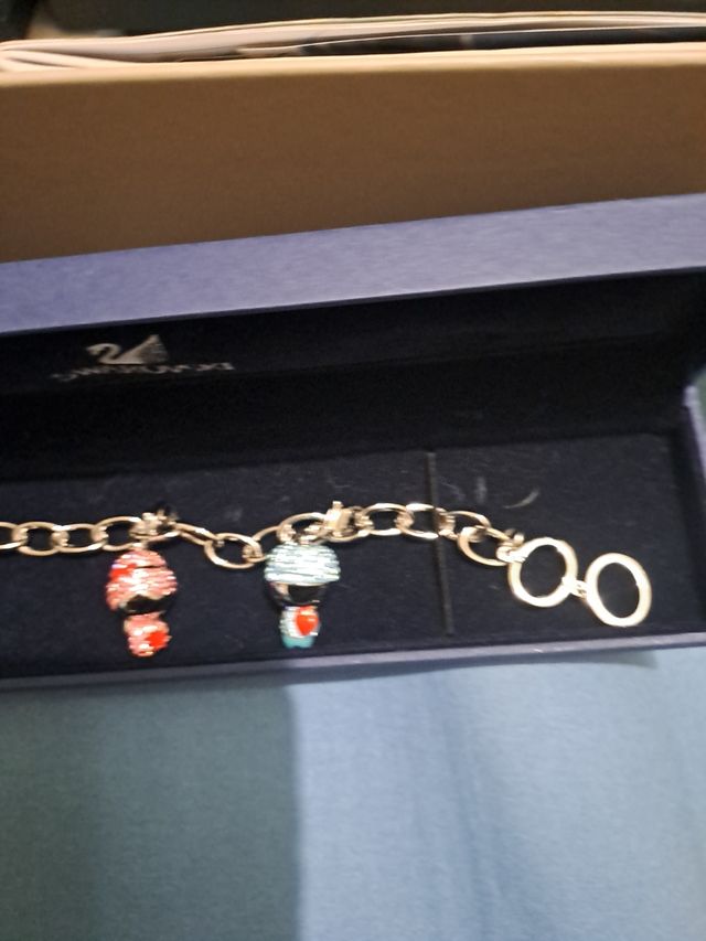 Bracciale ciondoli swarovski