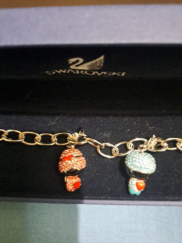 Bracciale ciondoli swarovski