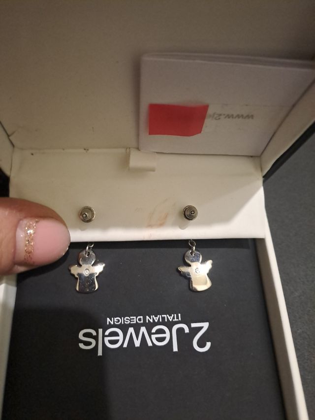 Orecchini Angelo con brillantino