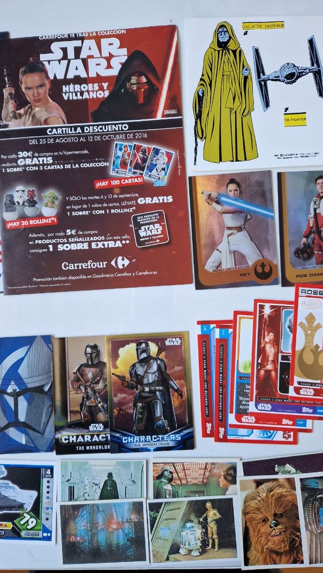 Star wars: lote variado colecciones Españolas