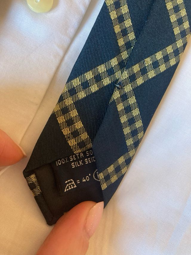 Cravatta vintage pura seta