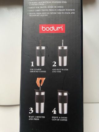 Termo con embolo. Marca Bodum