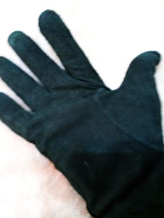 GUANTES PIEL TIPO ANTE COLOR NEGRO TALLA 7,5