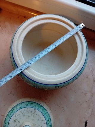 Biscottiera dipinta a mano