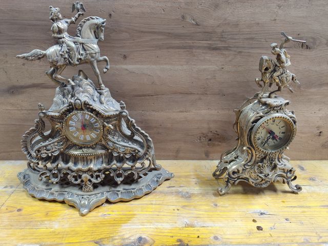Relojes y candelabros antiguos d bronce
