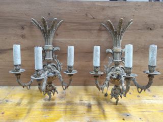 Relojes y candelabros antiguos d bronce