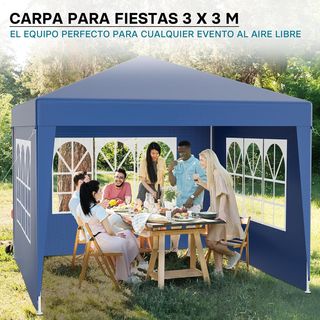 Carpa de jardín con Elementos Laterales