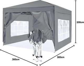 Carpa de Jardín de 3 x 3 m Plegable, Cenador