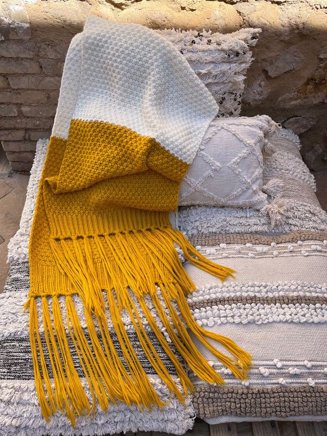 Bufanda Pepe Jeans - Amarillo y Blanco