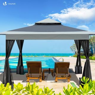 Carpa Plegable Gazebo 3.6x3.6m con Laterales