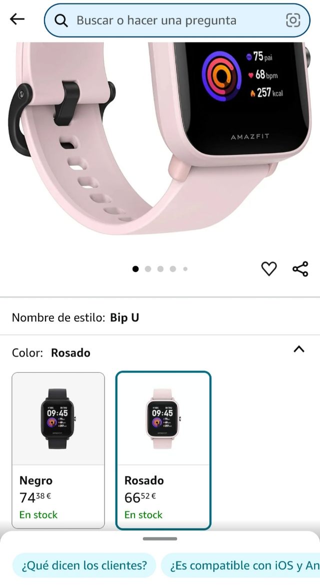 Reloj AMAZFIT Bip U