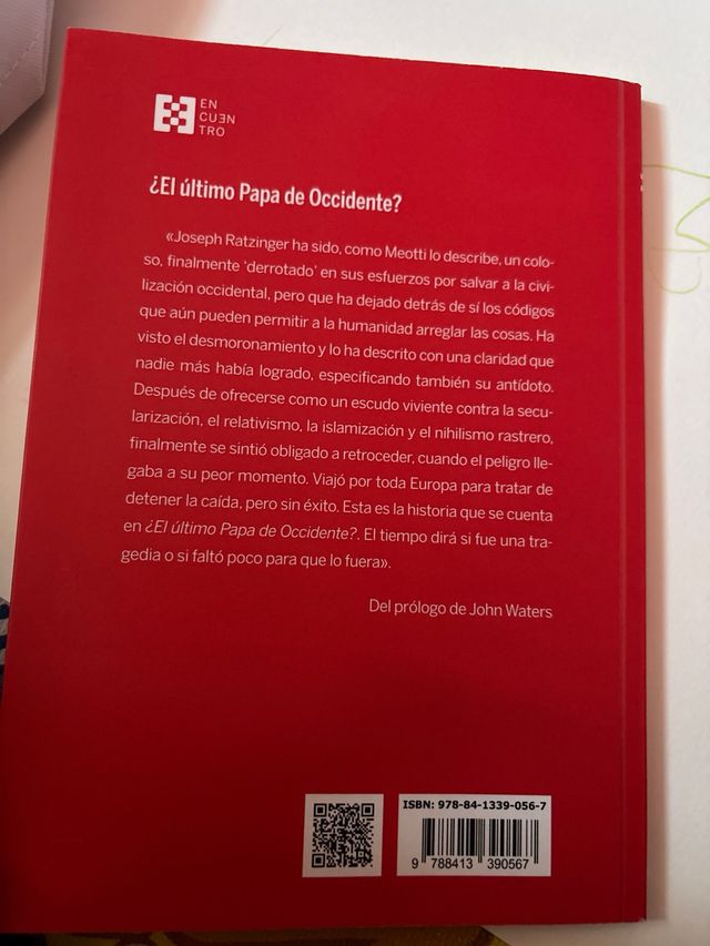 ¿El último Papa de Occidente?
