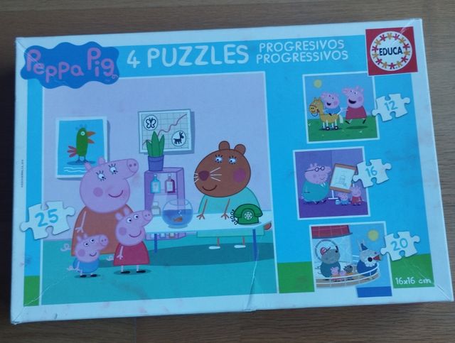 4 Puzzles educa Peppa pig