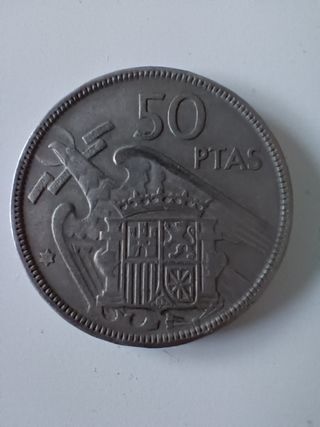 50 pesetas año 1957 estrella 58