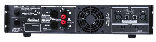 POWER AMPLIFIER PHONIC MAX2500 - 2×500 WATTS RMS
