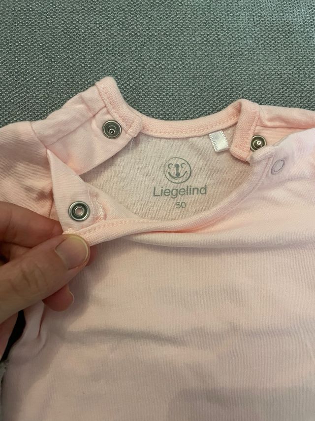 Maglia + salopette, neonata 1mese, rosa