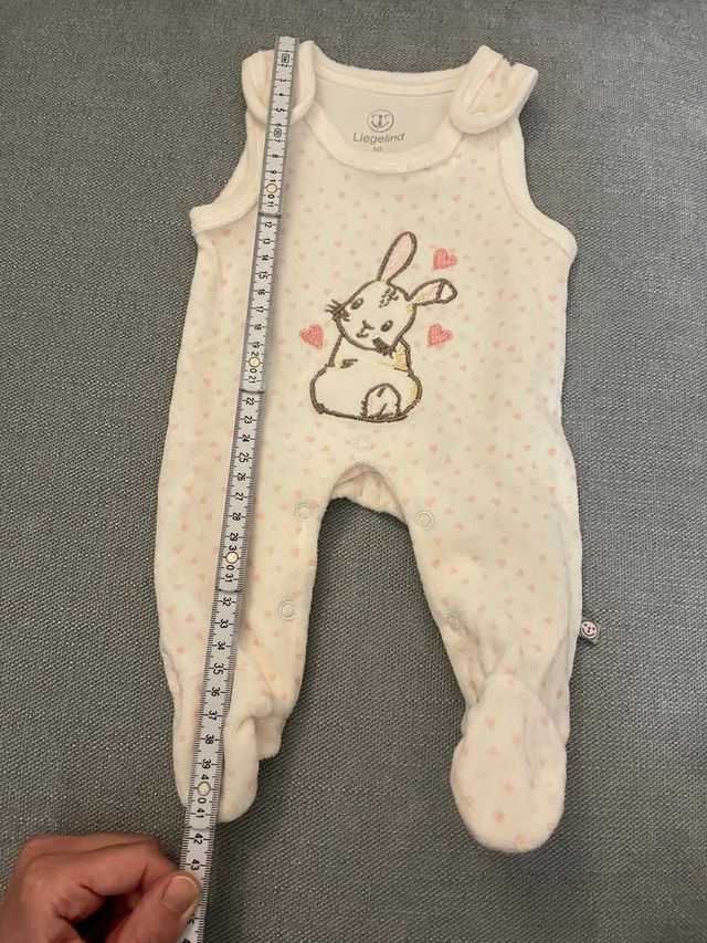Maglia + salopette, neonata 1mese, rosa