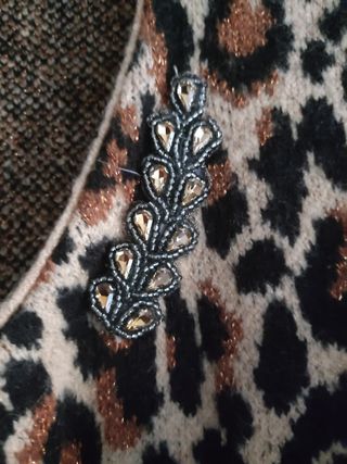 Cardigan leopardo mujer