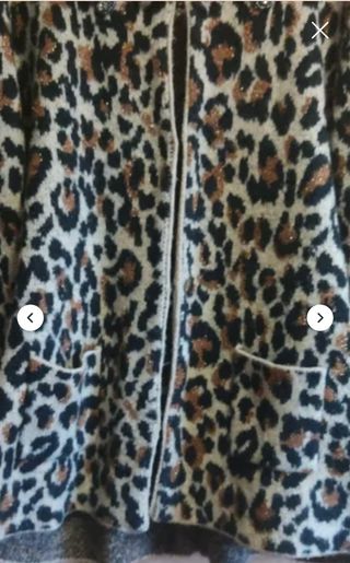 Cardigan leopardo mujer