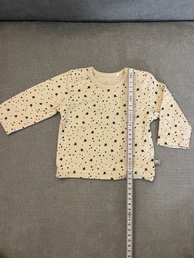 Maglia + salopette, neonato 1 mese