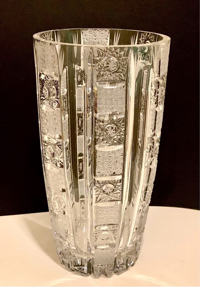 JARRÓN Cristal de BOHEMIA ESPECTACULAR!!! Exclusiv