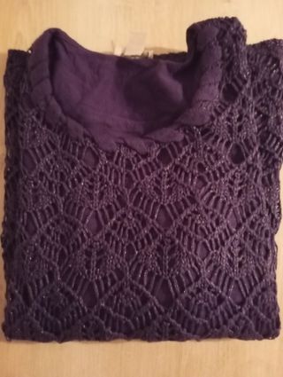 Jersey lila mujer talla L
