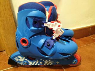 Patines en línea niños color azul 