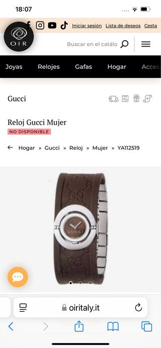 Reloj Gucci mujer