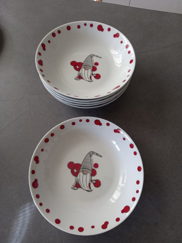 Vajilla Navidad Gnomo