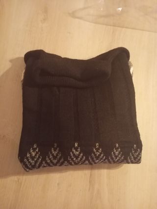 Jersey negro y gris calentito 