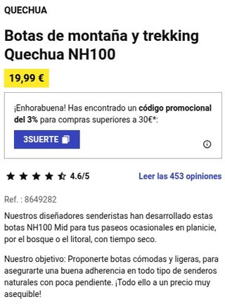 41 Botas de montaña y trekking Quechua