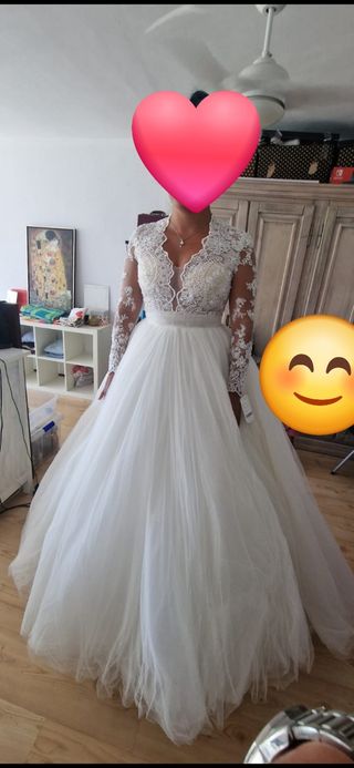VESTIDO DE BODA NOVIA PRINCESA