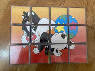 Juegos: abecedario de madera + puzzle Looney Tunes