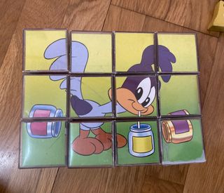 Juegos: abecedario de madera + puzzle Looney Tunes